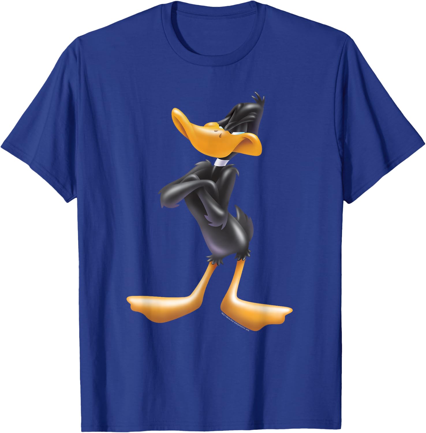 Looney Tunes Daffy Duck Airbrushed T-Shirt - T-Shirt | Royal