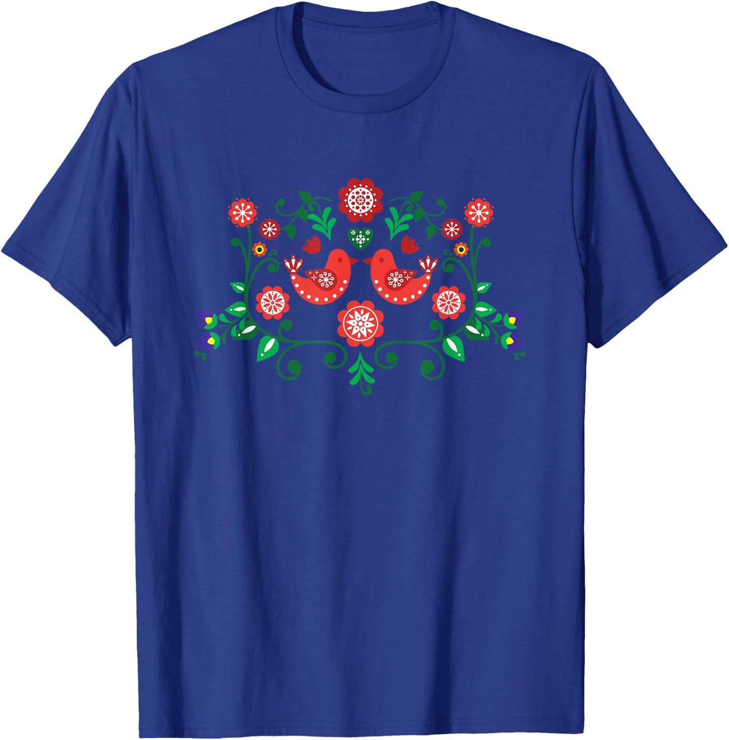 Polish Traditional Folk Pattern, Eastern Folklore T-Shirt - T-Shirt | Royal