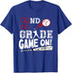 2nd Grade Game On First Day of School Baseball Second Grade T-Shirt - T-Shirt | Royal