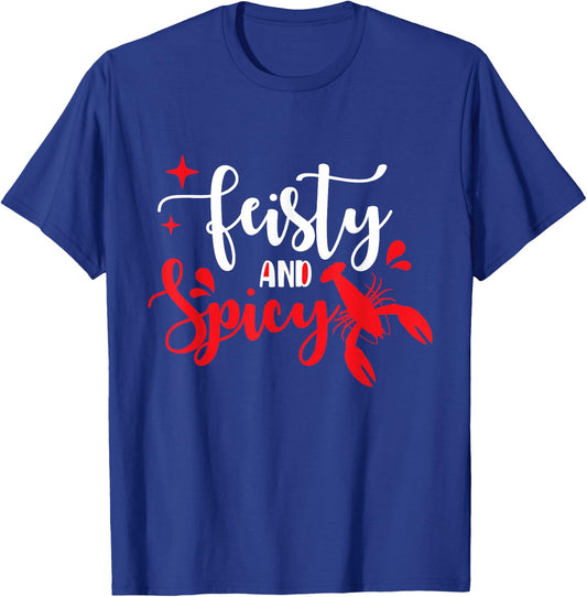 Southern Cajun Crawfish Lover Feisty And Spicy Crawfish T-Shirt - T-Shirt | Royal