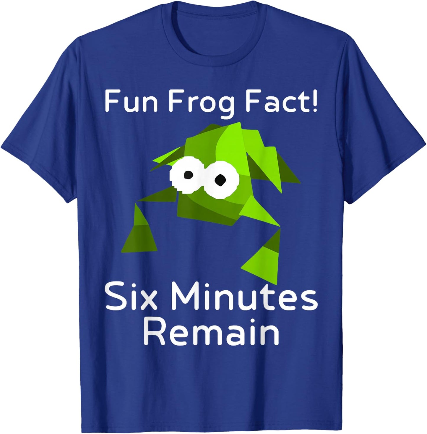 Fun Frog Fact Six Minutes Remain Cursed Frog Meme Brainrot T-Shirt - T-Shirt | Royal