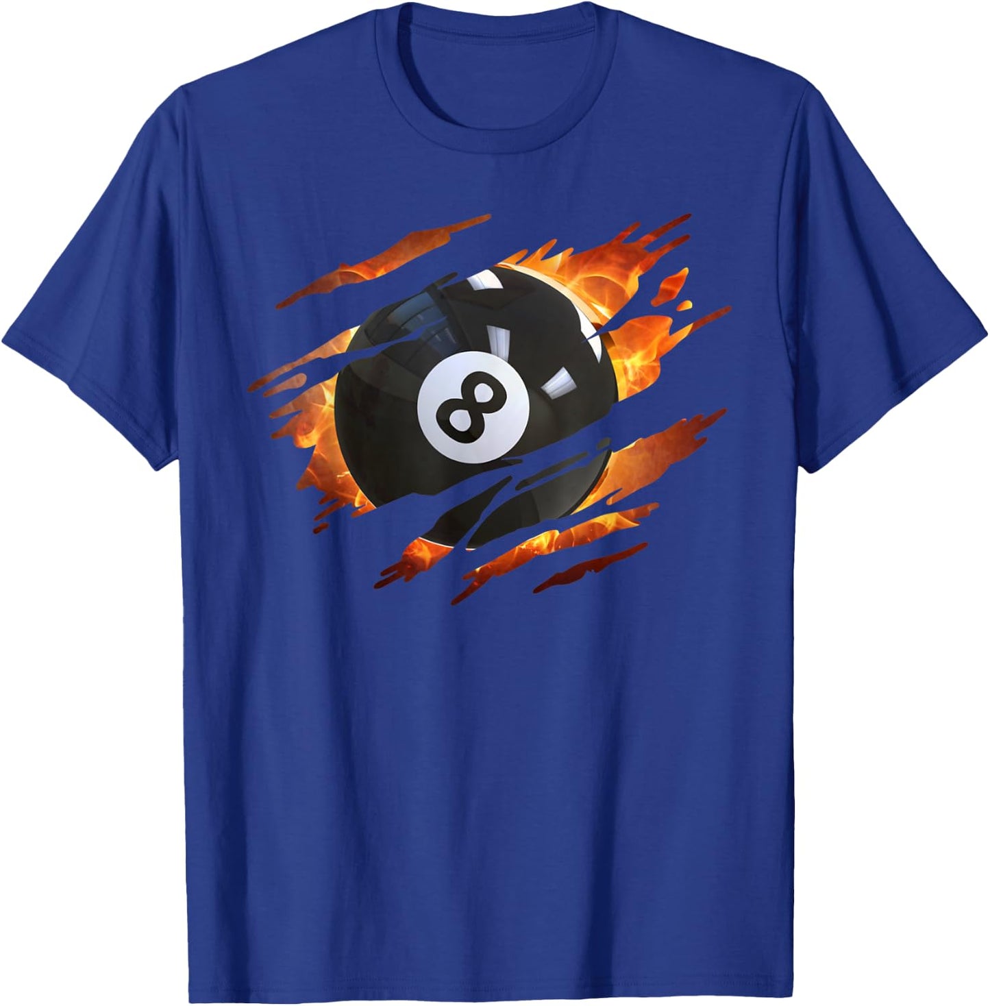 Billiards Men 8 Ball Pool Pool League T-Shirt - T-Shirt | Royal
