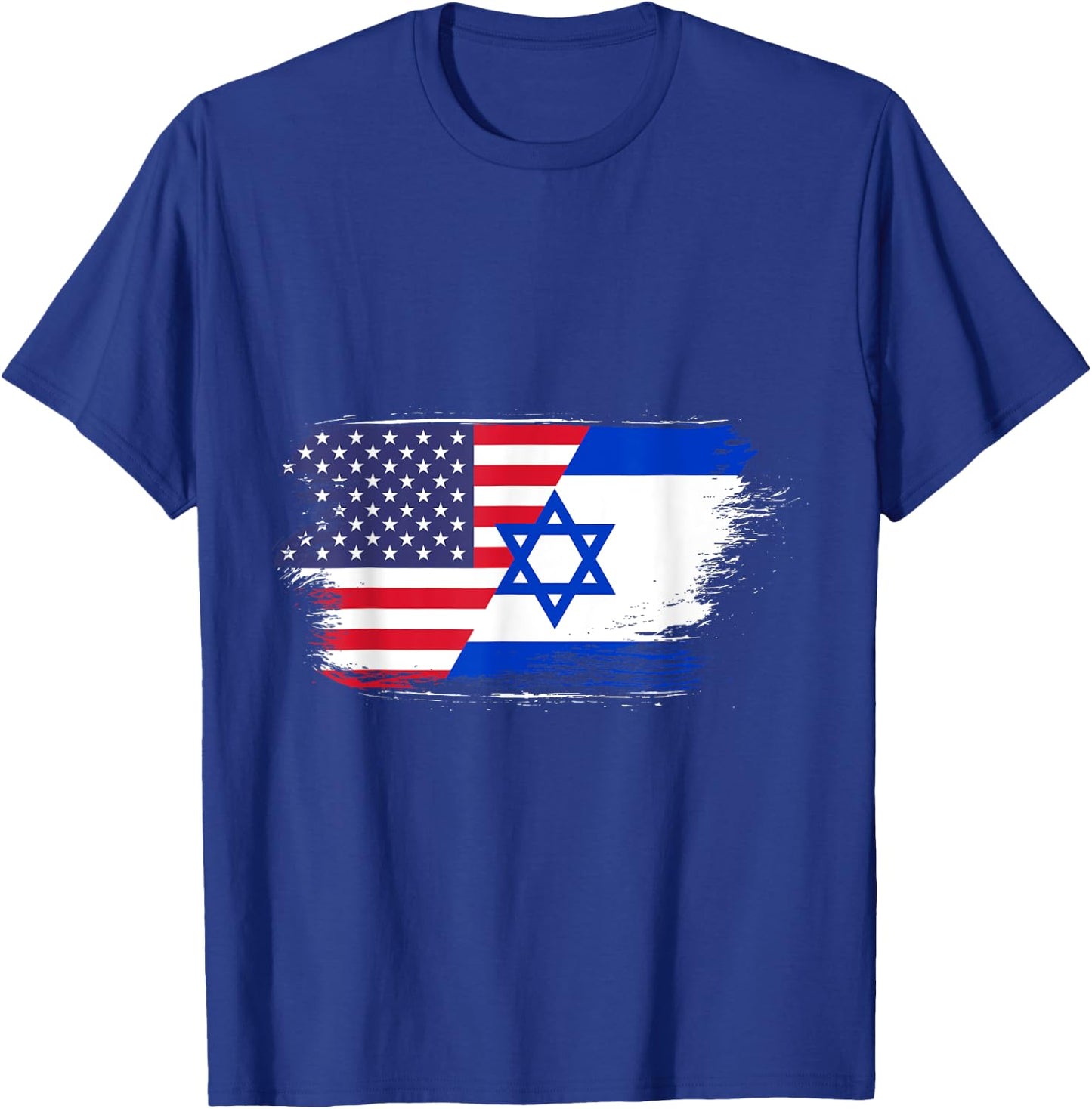 USA Flag Israel T-Shirt - T-Shirt | Royal