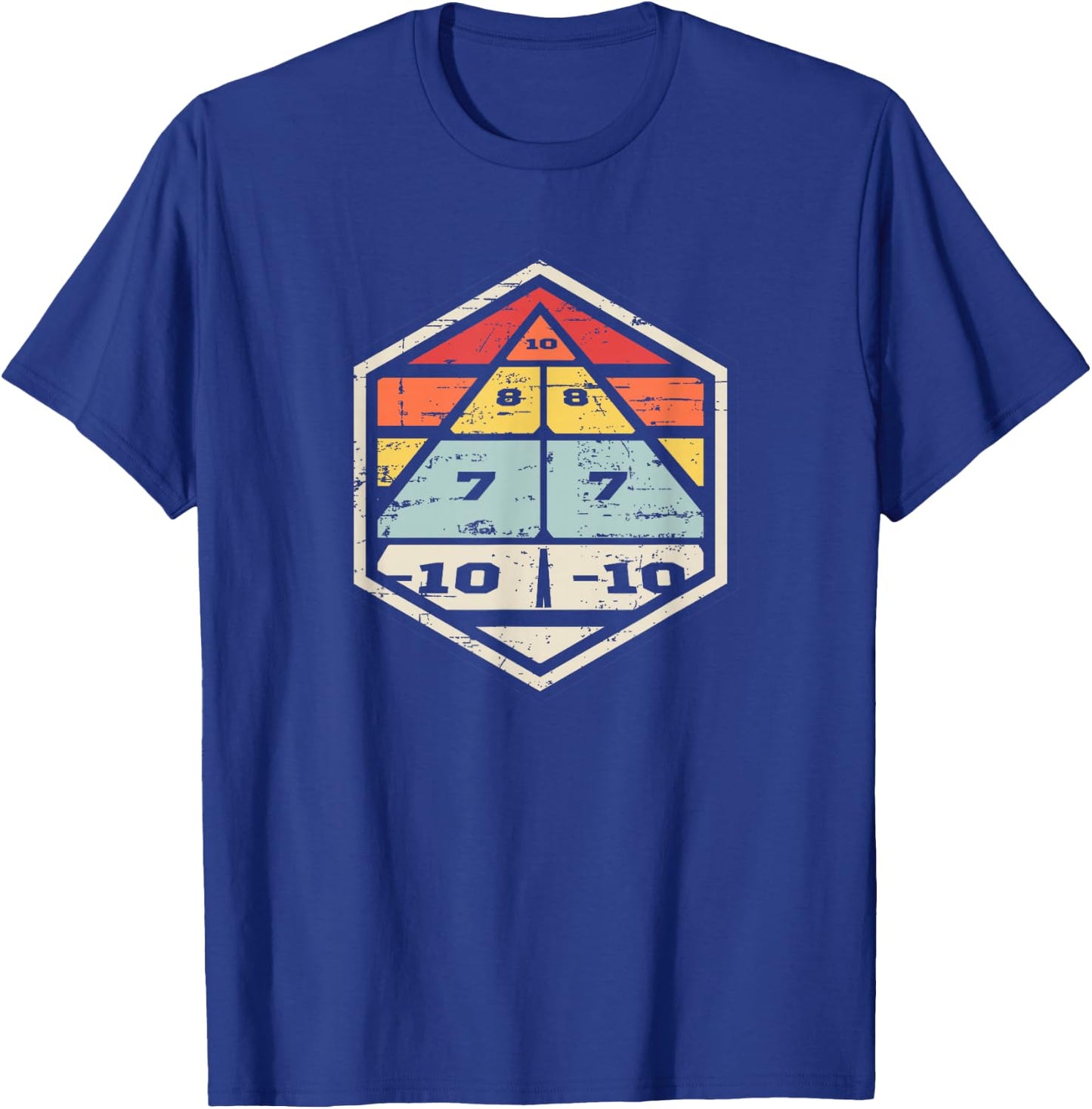 Retro badge shuffleboard board T-Shirt - T-Shirt | Royal