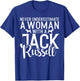 Never underestimate a Woman with a Jack Russell T-Shirt - T-Shirt | Royal
