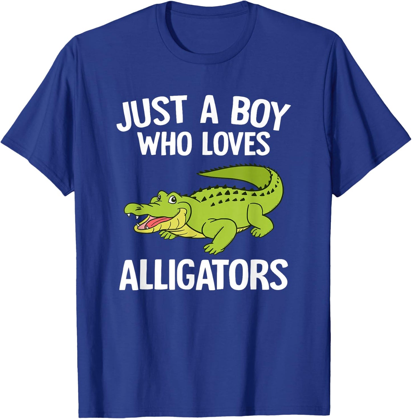 Just A Boy Who Loves Alligators Boys Toddler Crocodile Lover T-Shirt - T-Shirt | Royal