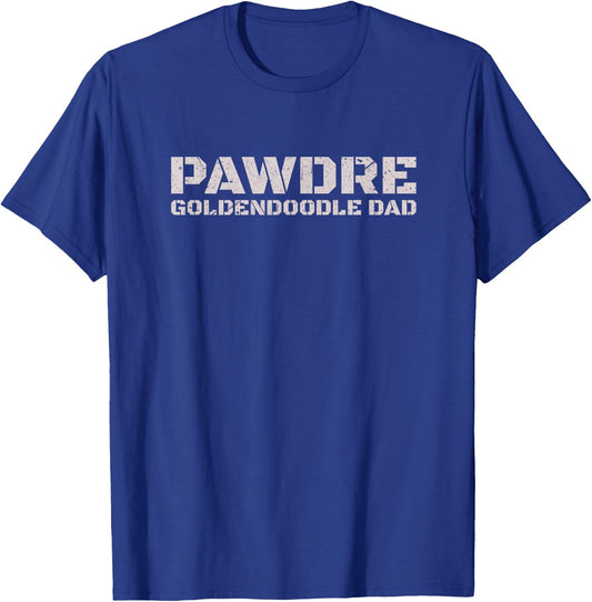 PAWDRE Goldendoodle Dad Dog Lover Apparel T-Shirt - T-Shirt | Royal