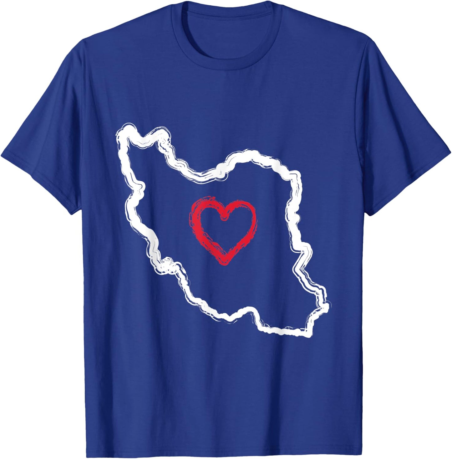 Freier Iran | Karte Herz Symbol | Freiheit Iran Azadi Persisch T-Shirt - T-Shirt | Royal