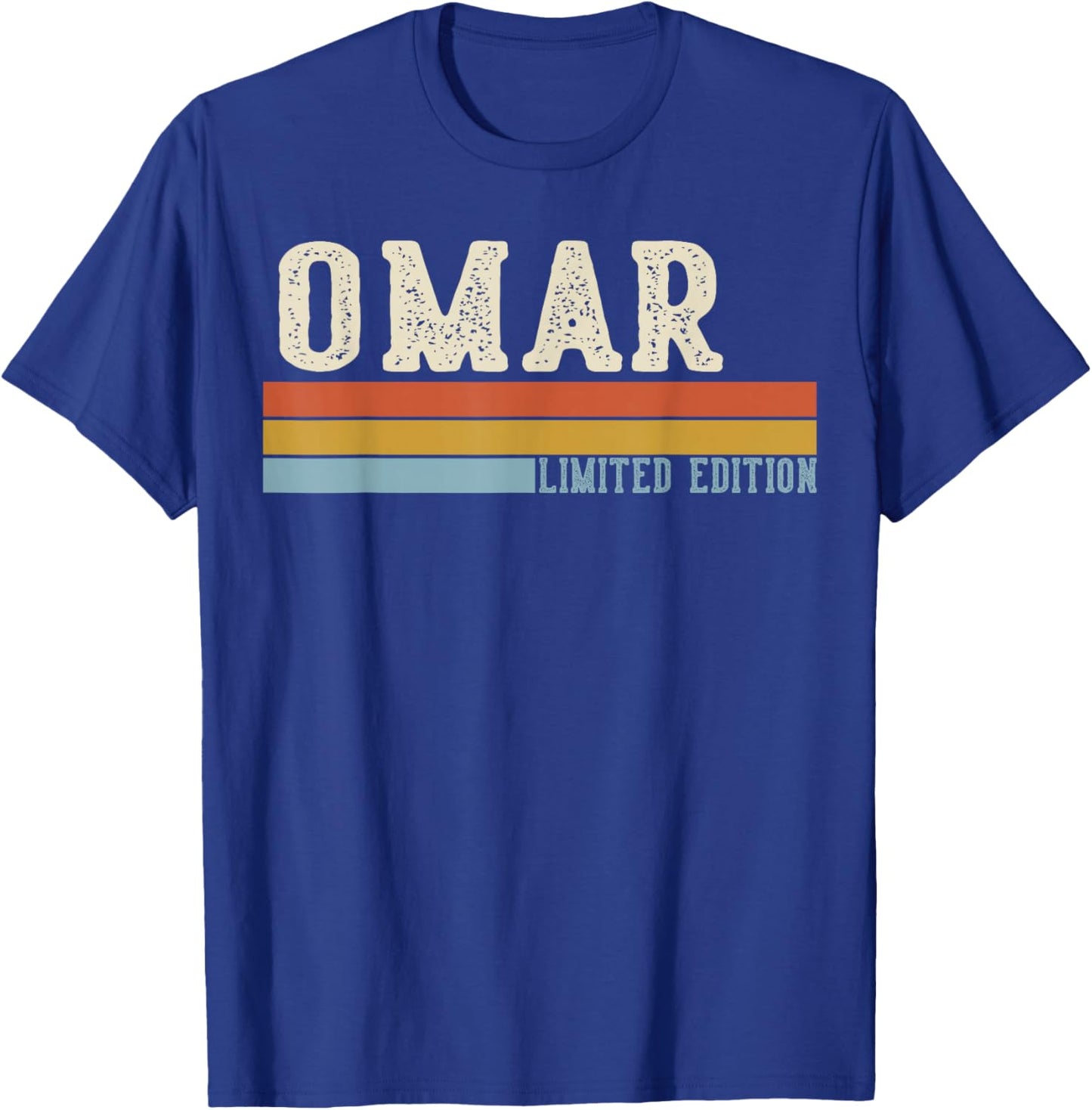 Omar Rétro Vintage Hommes Enfants Garçons Prénom T-Shirt - T-Shirt | Royal