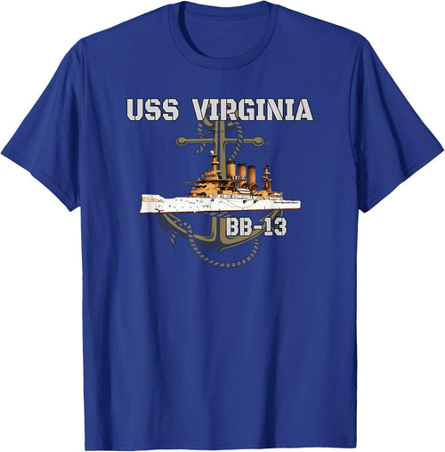 USS Virginia BB-13 Battleship American WW1 Warship Veterans