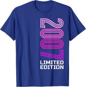 18 years man woman 2007 birthday 18 years limited edition , Black, S T-Shirt - T-Shirt | Royal