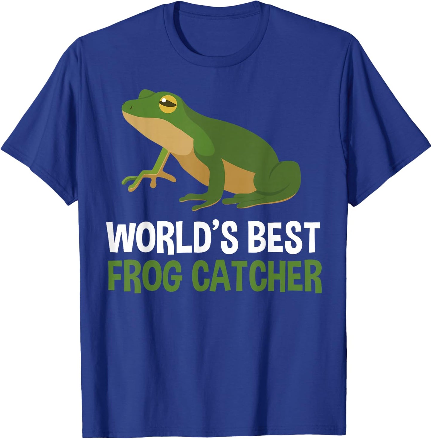 World's Best Frog Catcher Children Boys Girls Frog T-Shirt - T-Shirt | Royal