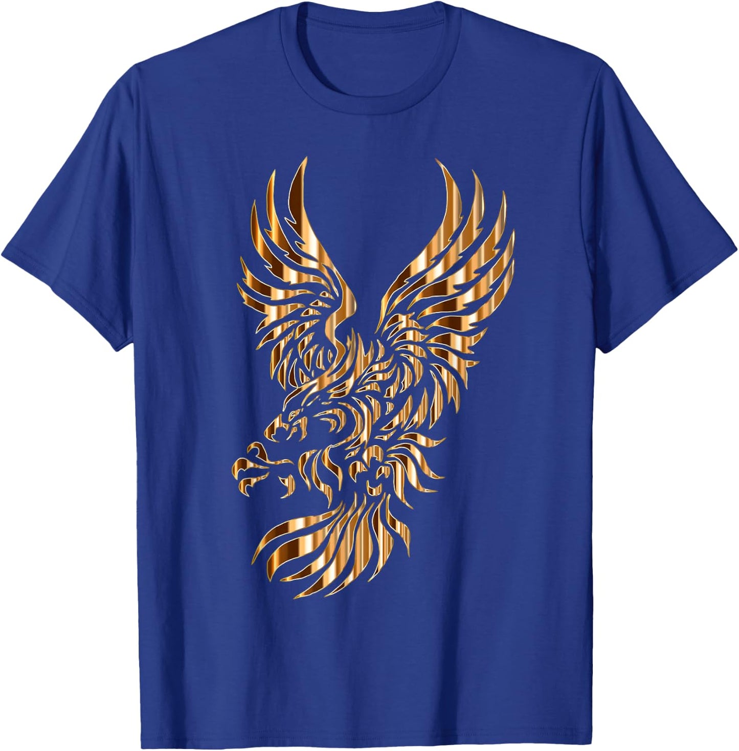 Gold Tribal Eagle Phoenix T-Shirt - T-Shirt | Royal
