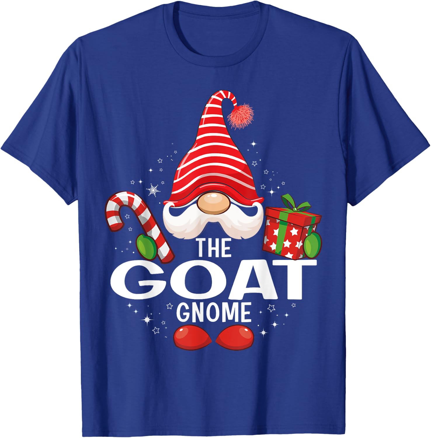 The Goat Gnome Christmas Matching Family T-Shirt - T-Shirt | Royal