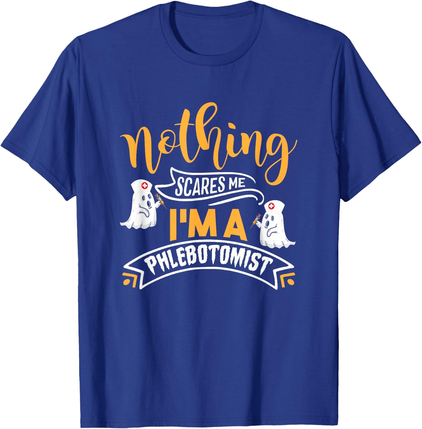 Halloween Phlebotomy Nurse Vampire Halloween Phlebotomist T-Shirt - T-Shirt | Royal