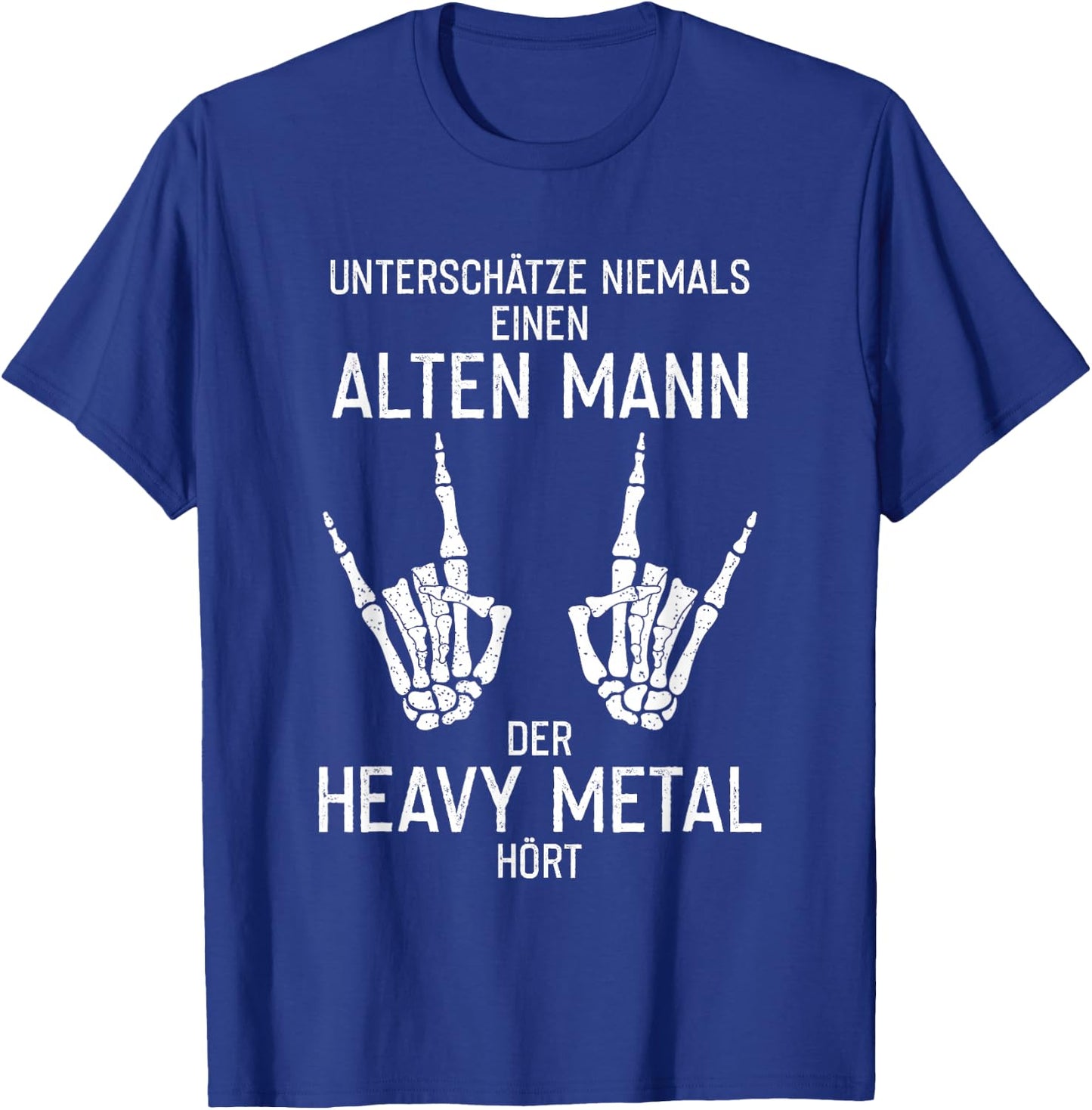 Band Music Heavy Metal Rock Old Man T-Shirt - T-Shirt | Royal
