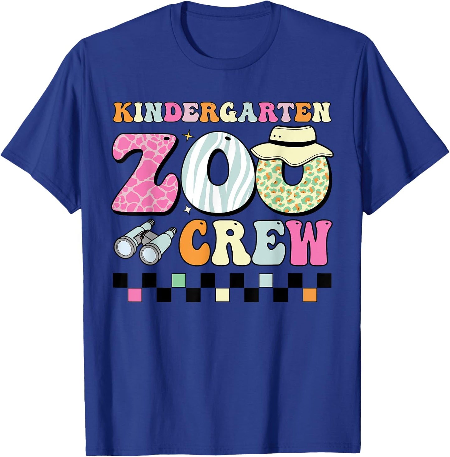 Field Zoo Trip Shirt For Teacher, Kindergraten Grade Crew T-Shirt - T-Shirt | Royal