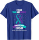 Purple Ribbon Suicide Prevention Awareness T-Shirt - T-Shirt | Royal