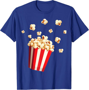 Retro Popcorn Costume Fancy Dress for Carnival , black T-Shirt - T-Shirt | Royal