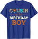 Cousin of The Birthday Boy Highland Cow Print First Bday T-Shirt - T-Shirt | Royal