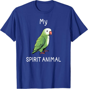 Quaker Shirt Funny Spirit Animal Quaker Parrot Lover T-Shirt - T-Shirt | Royal