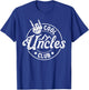 Funny Uncle Fathers Day Cool Uncles Club Skeleton Hand T-Shirt - T-Shirt | Royal