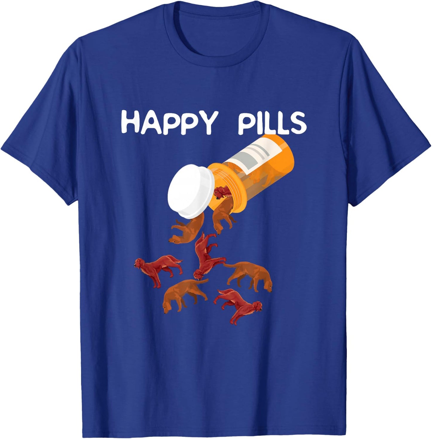 Irish Setter Shirts - Happy Pills T-Shirt - T-Shirt | Royal