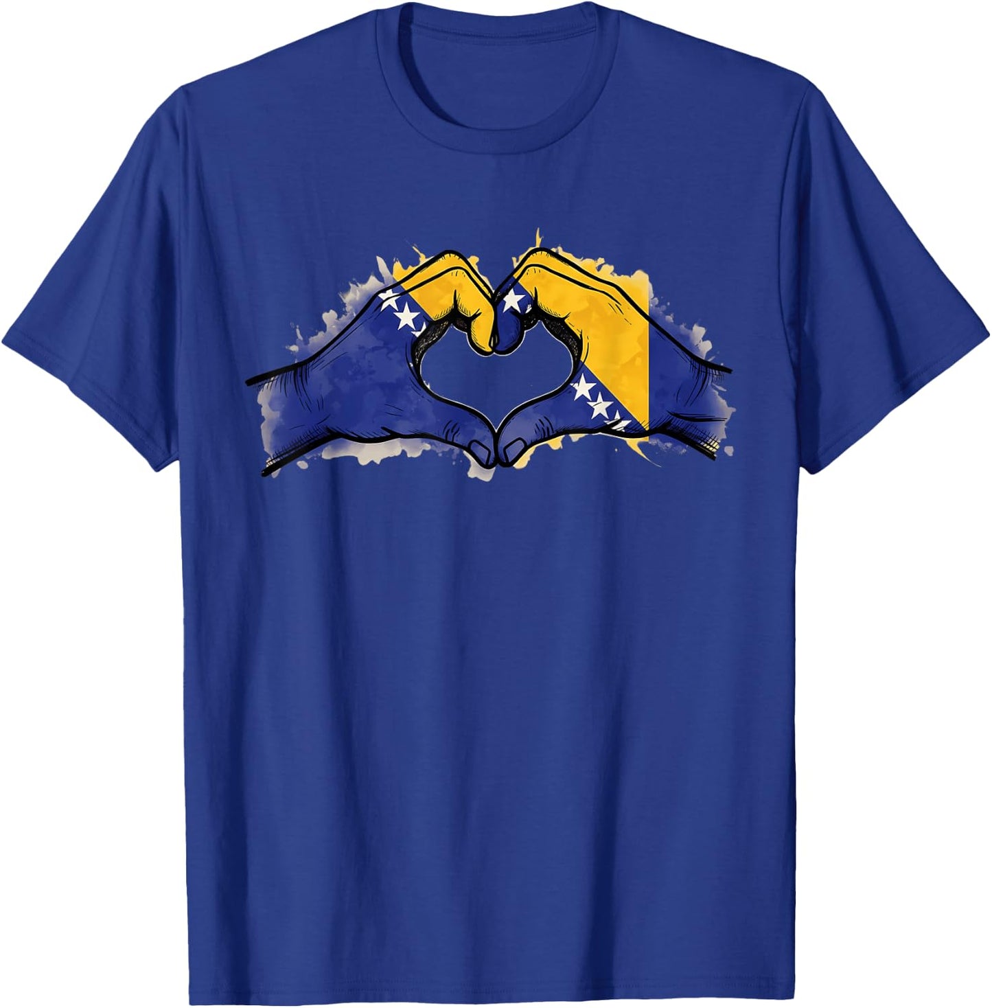 Bosnia Flag Bosnia and Herzegovina Roots T-Shirt - T-Shirt | Royal