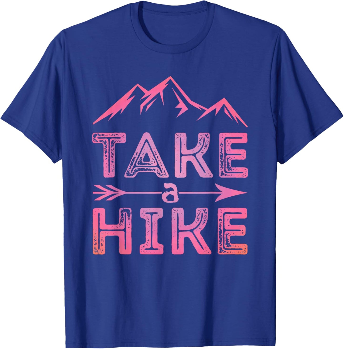 Go And Hike Vintage Hiking Outdoors Campers Nature Hiker T-Shirt - T-Shirt | Royal
