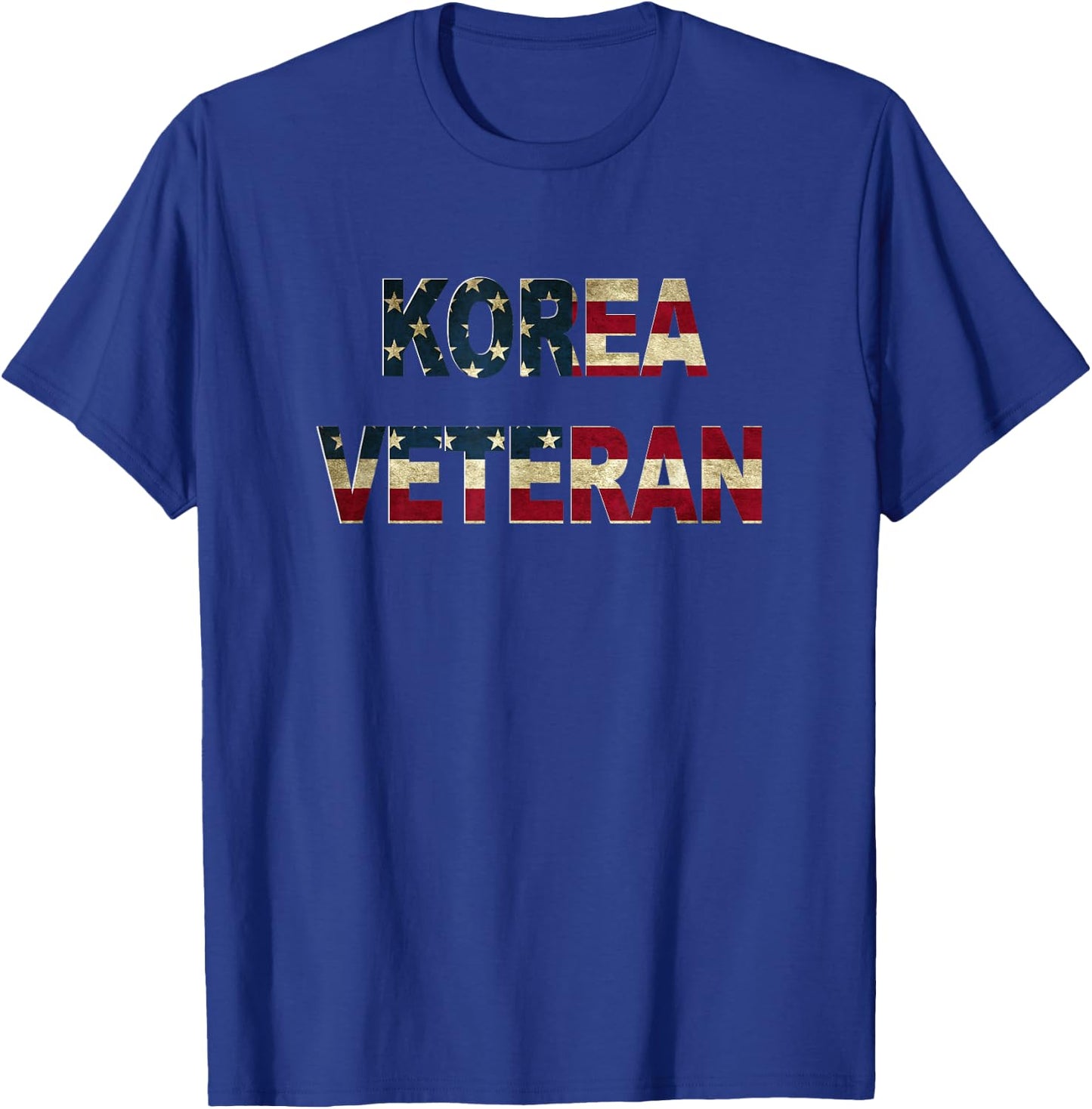 Korea veteran t shirt Korean war Vet Us flag T-Shirt - T-Shirt | Royal