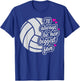 Volleyball I'll Always Be Her Biggest Fan Women Mom mama T-Shirt - T-Shirt | Royal