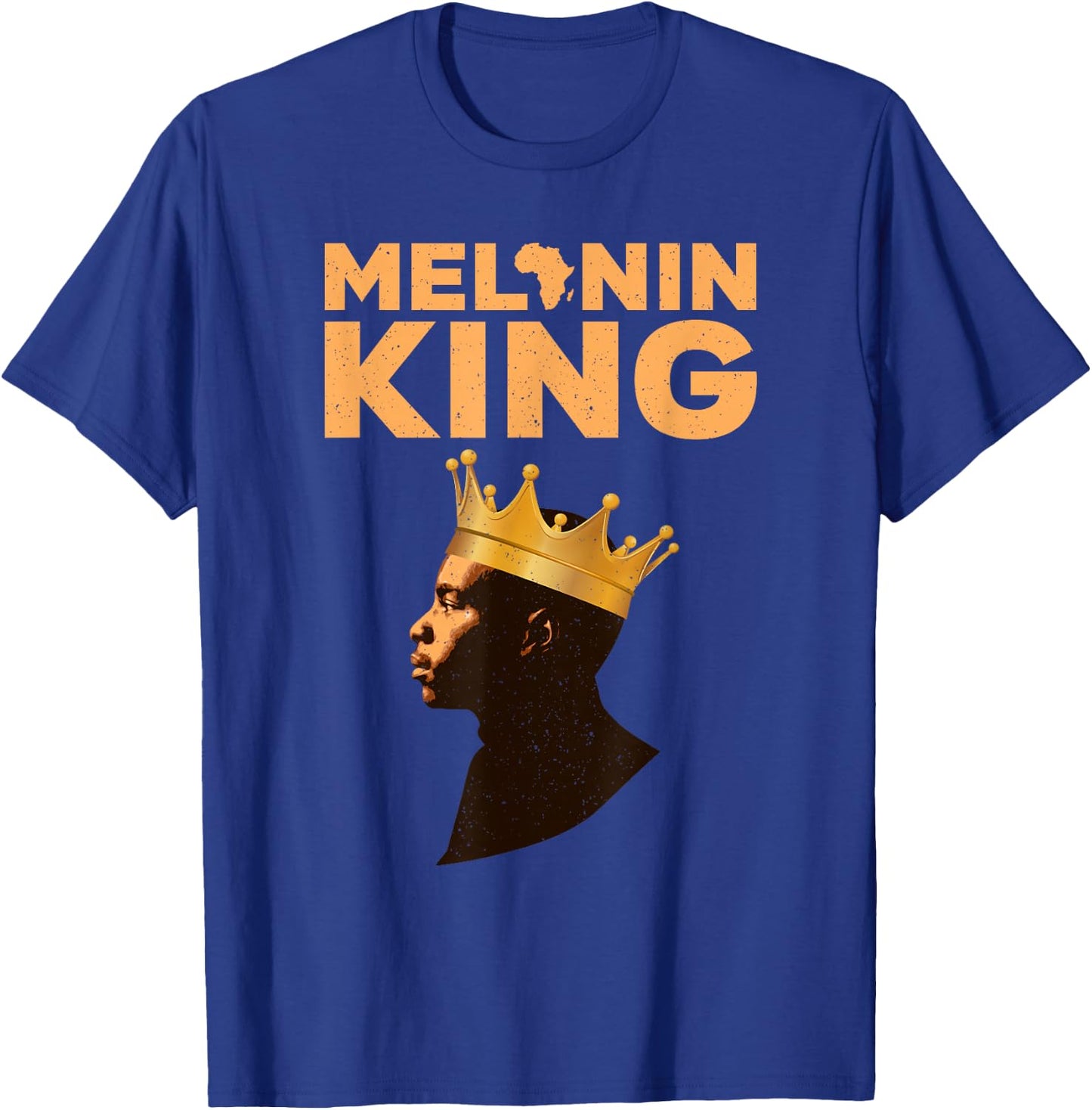 African King Design Boys African Print Melanin King T-Shirt - T-Shirt | Royal