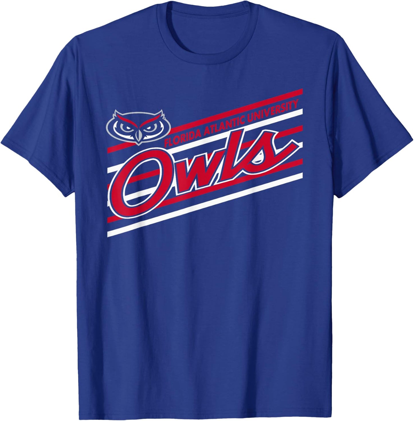 Florida Atlantic Owls Retro Performer Navy T-Shirt - T-Shirt | Royal