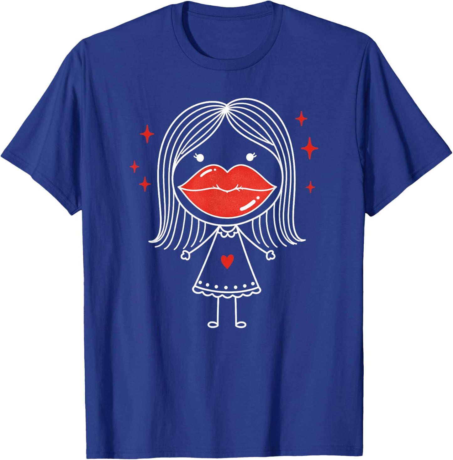 Lip Filler Injection Funny Sarcastic Beauty Glam Girl Red T-Shirt - T-Shirt | Royal