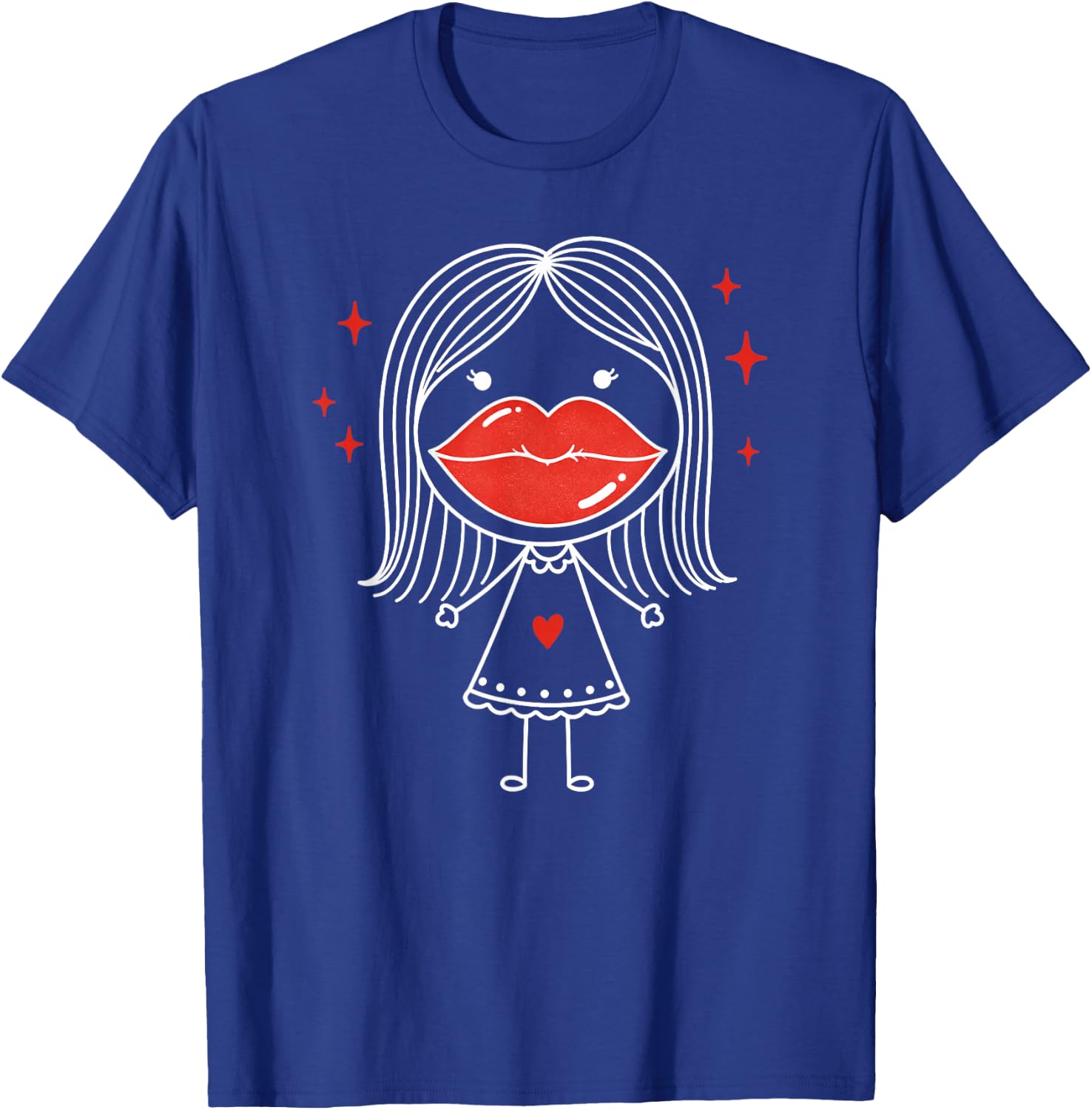 Lip Filler Injection Funny Sarcastic Beauty Glam Girl Red T-Shirt - T-Shirt | Royal