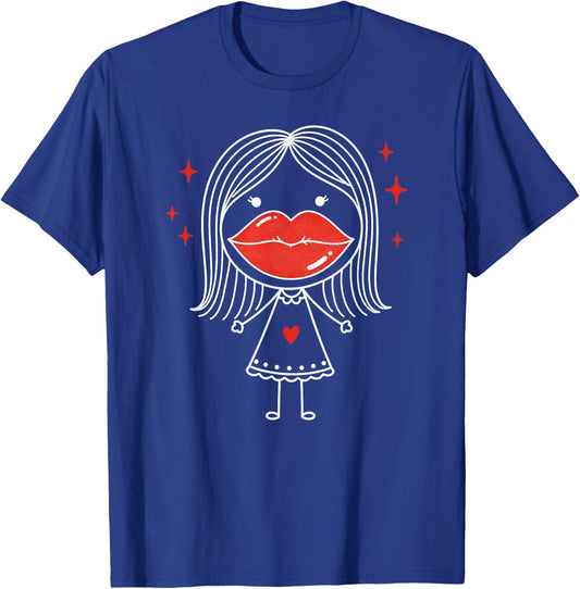 Lip Filler Injection Funny Sarcastic Beauty Glam Girl Red T-Shirt - T-Shirt | Royal