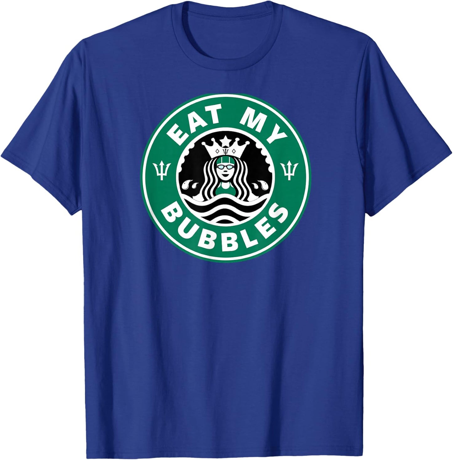 Swim Team Teen Girl or Eat My Bubbles Swimmer T-Shirt - T-Shirt | Royal