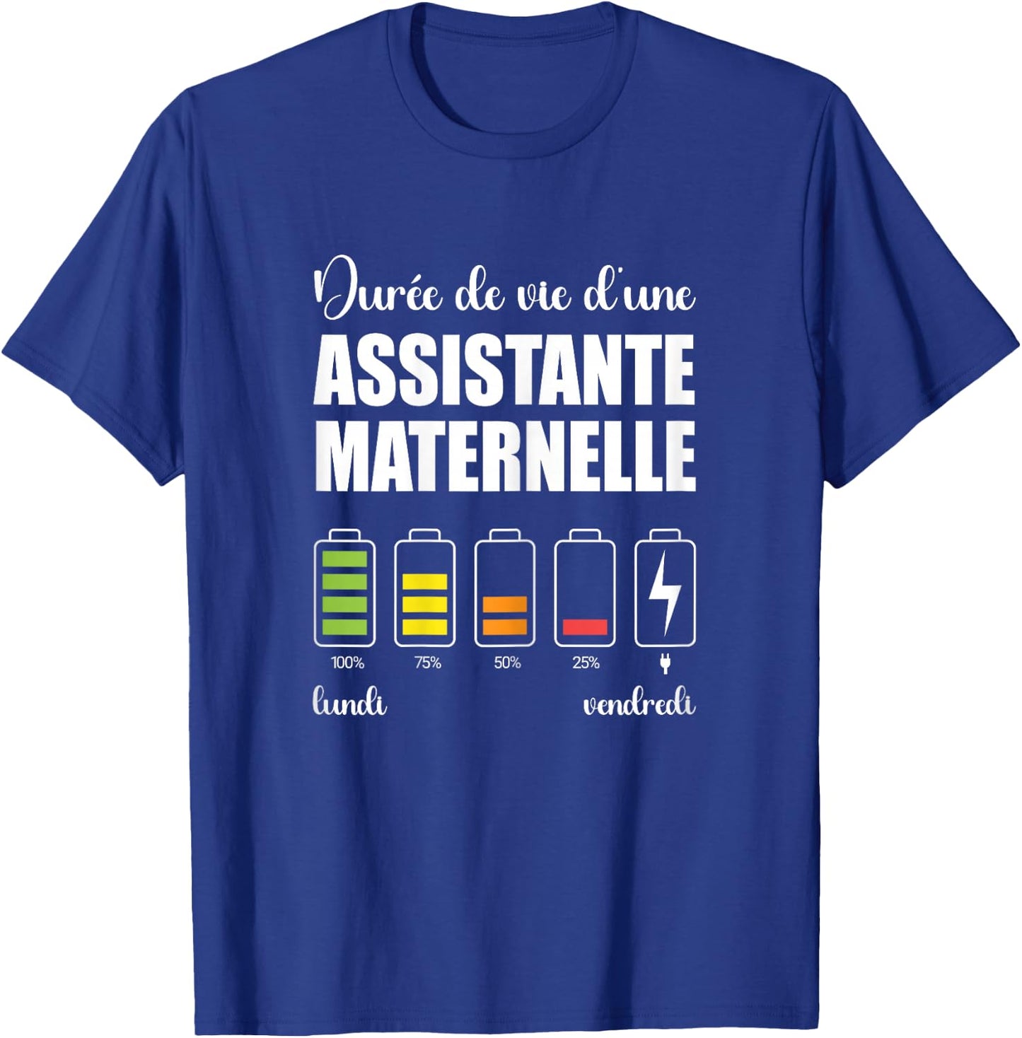 Women's Kindergarten Assistant Gift Funny , Black T-Shirt - T-Shirt | Royal