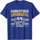 Annoying Each Other For 44th Years 44 Wedding Anniversary T-Shirt - T-Shirt | Royal