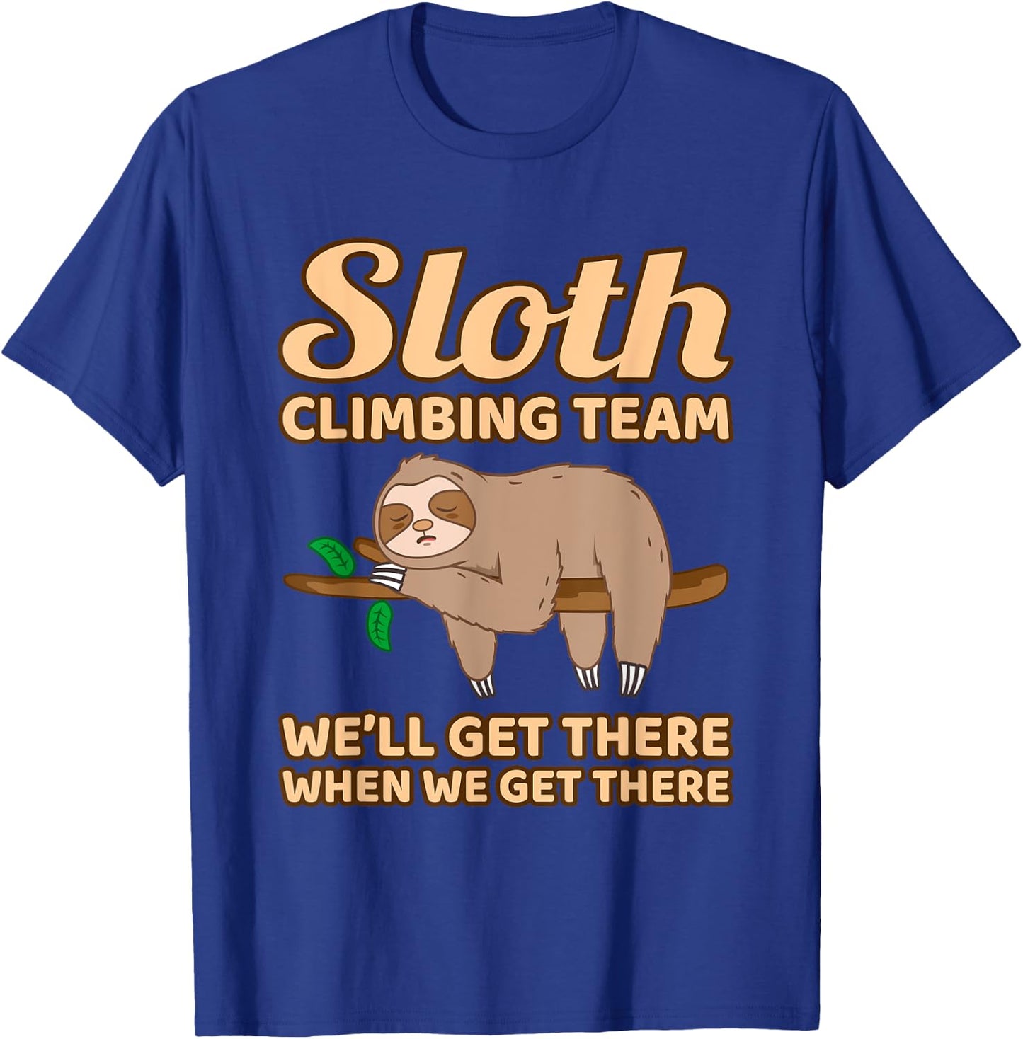 Sloth Climbing Team T-Shirt - T-Shirt | Royal