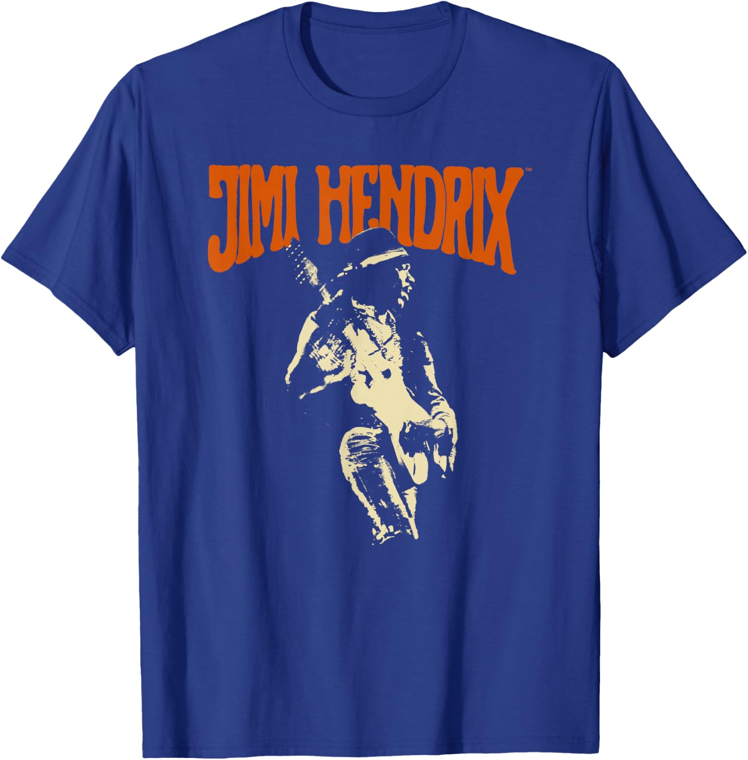 Jimi Hendrix Gitarre T-Shirt - T-Shirt | Royal