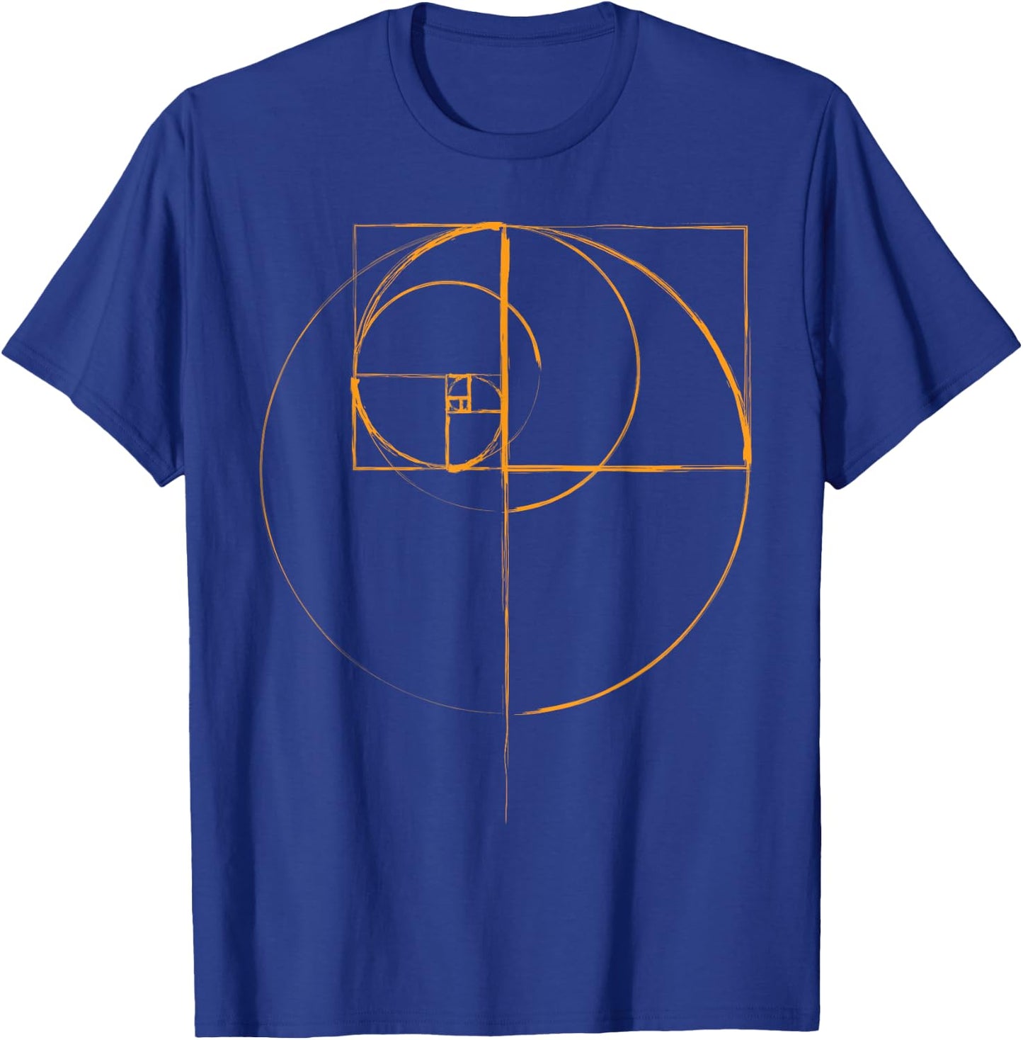 Fibonacci Golden Ratio Circle T Shirt T-Shirt - T-Shirt | Royal