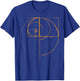 Fibonacci Golden Ratio Circle T Shirt T-Shirt - T-Shirt | Royal