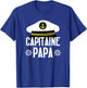 Captain Dad Boat Gift Humor Captain Dad Father , Black, S T-Shirt - T-Shirt | Royal