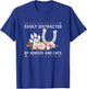 Easily Distracted By Horses And Cats Horse Lovers T-Shirt - T-Shirt | Royal
