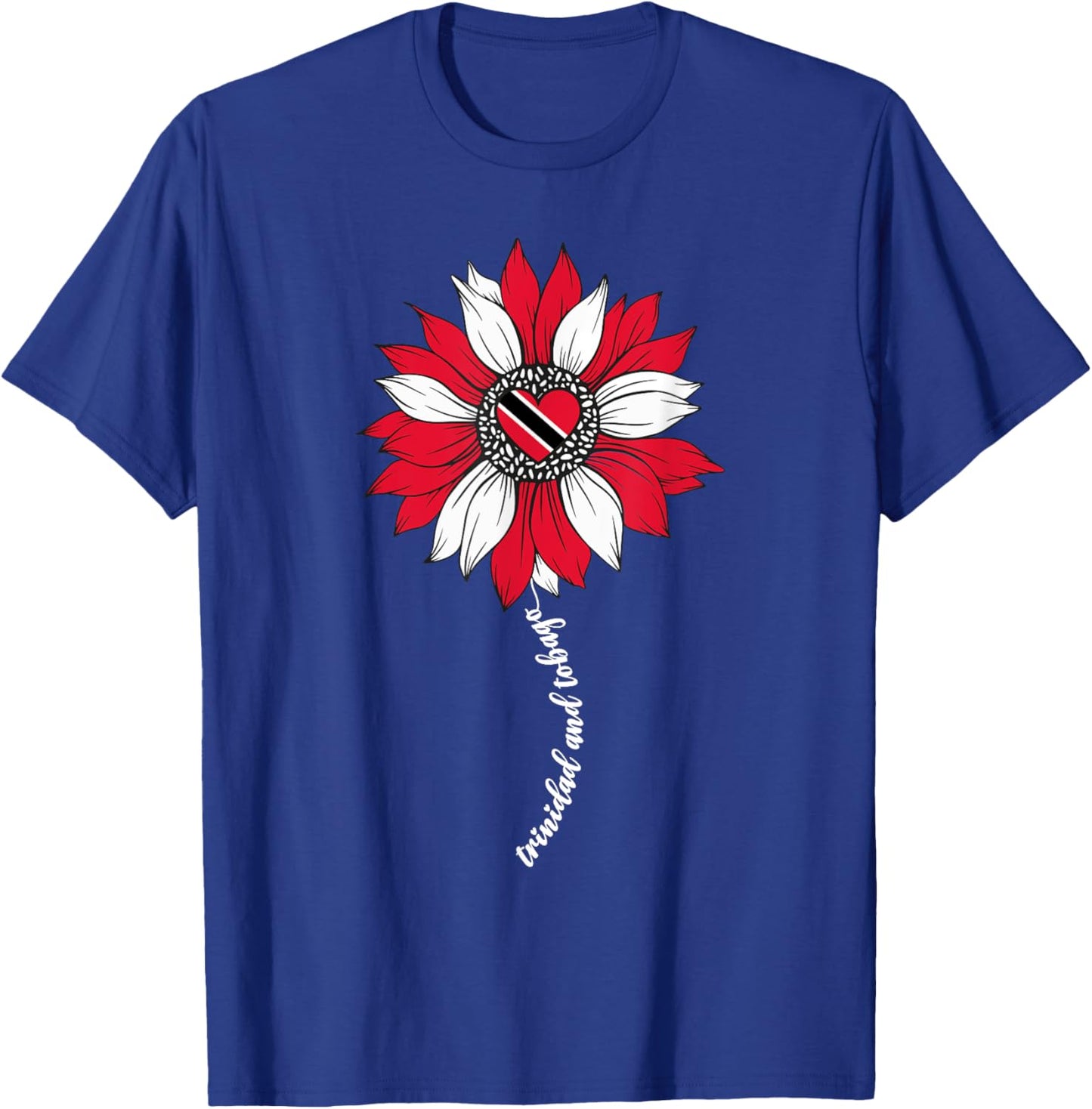 Trini Trinidad and Tobago Flag Trinidadian Girl T-Shirt - T-Shirt | Royal
