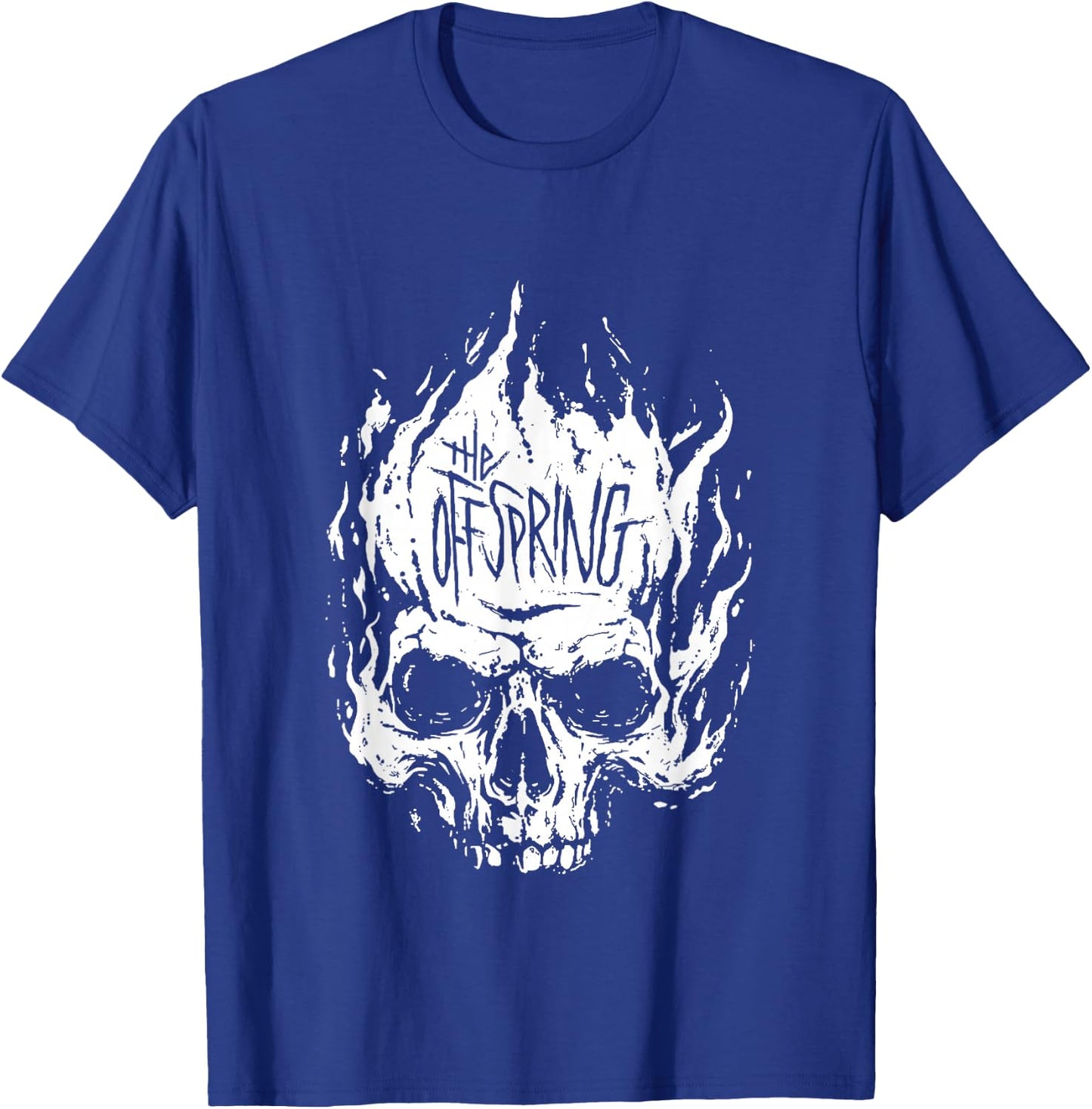 The Offspring Official White Skull Logo , Black T-Shirt - T-Shirt | Royal
