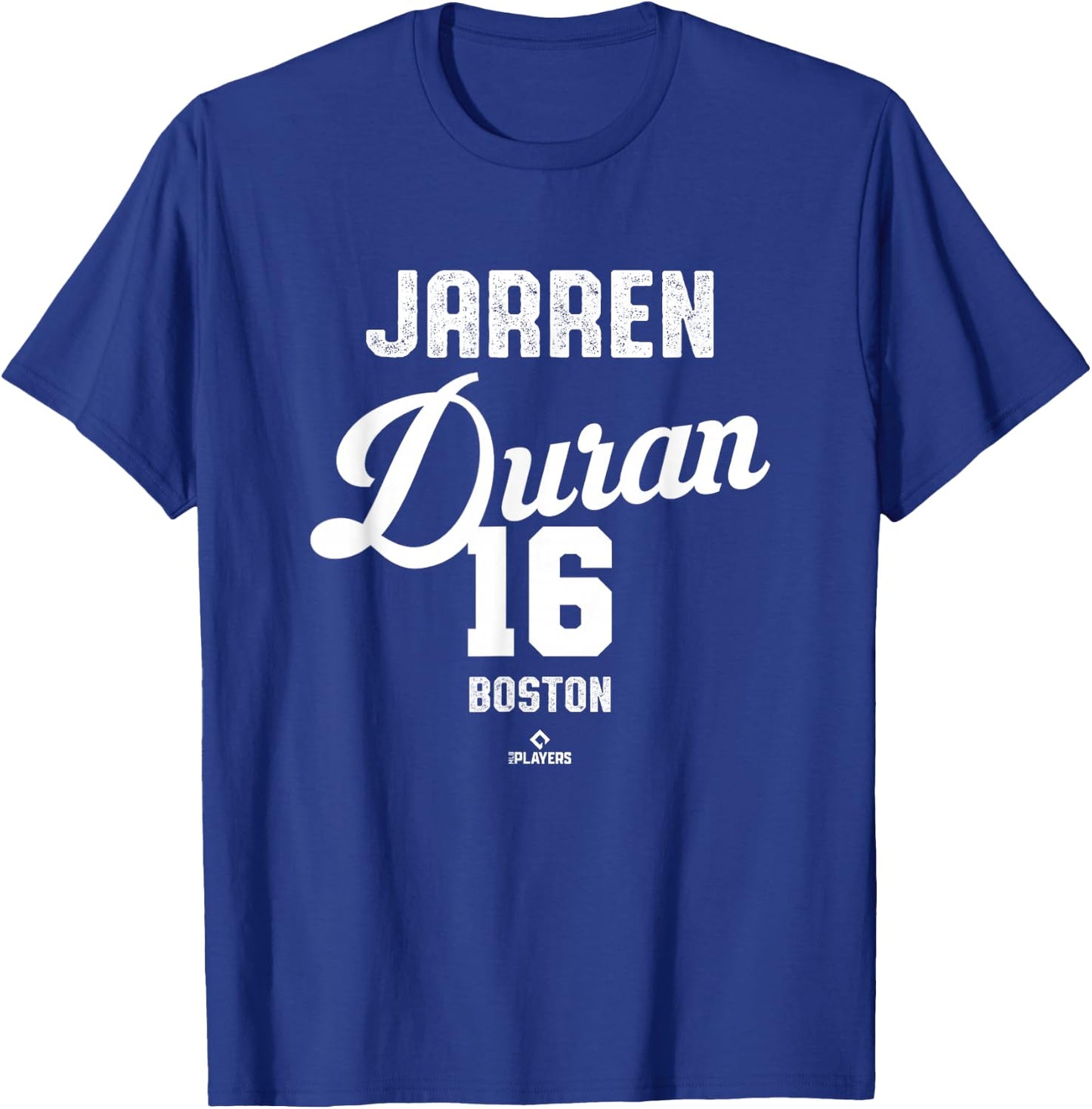 Jarren Duran 16 Boston Baseball Vintage MLBPA T-Shirt - T-Shirt | Royal