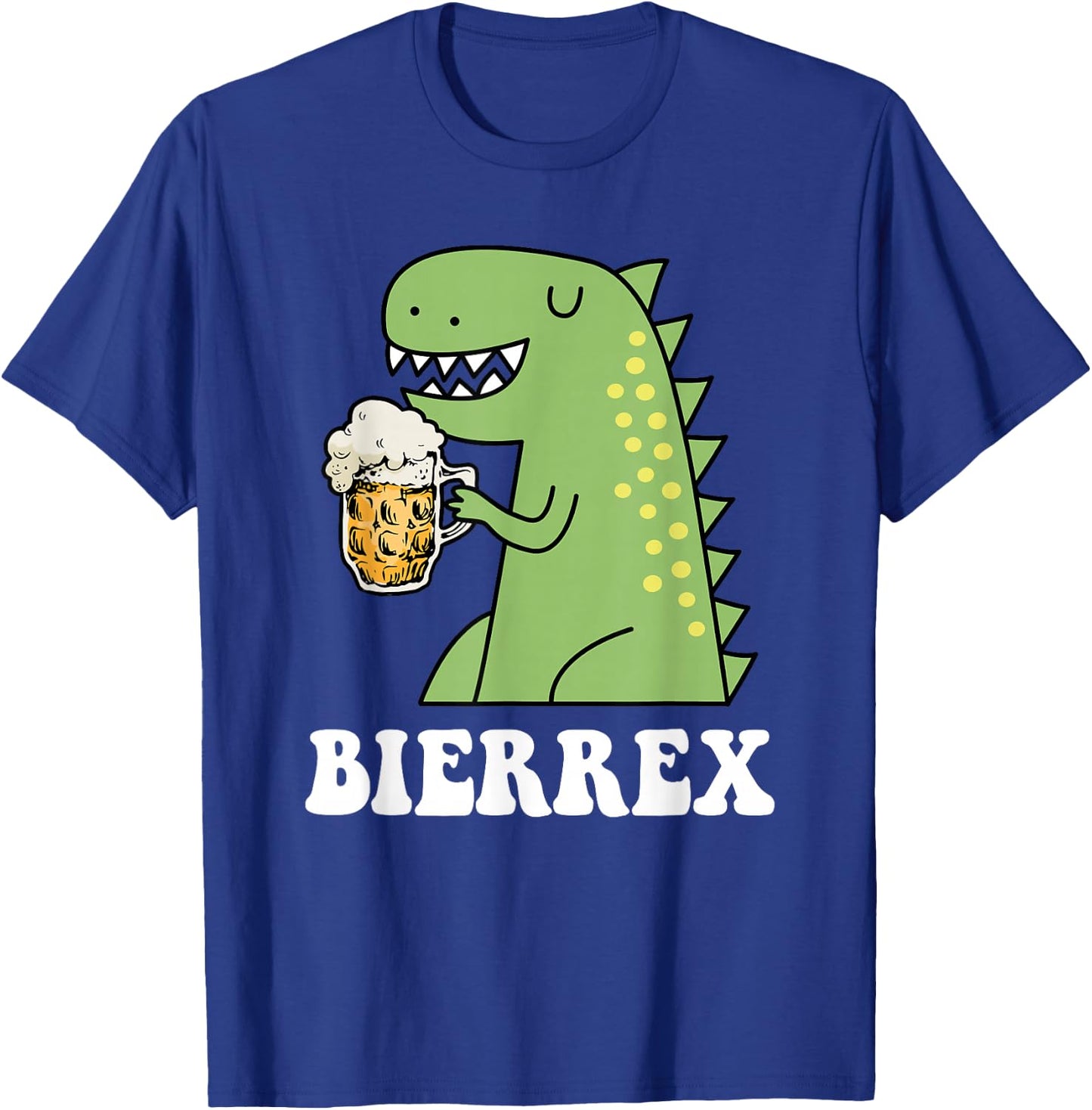 Bierrex - Beer Rex Beer Dinosaur Beer Rex Fun , black T-Shirt - T-Shirt | Royal