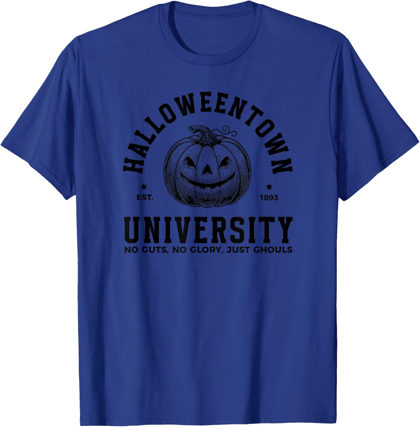 Halloween University Black Halloweentown Pumpkin T-Shirt - T-Shirt | Royal